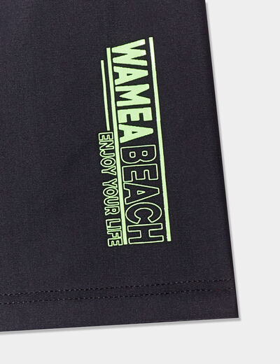 Boxer de bain noir garçon