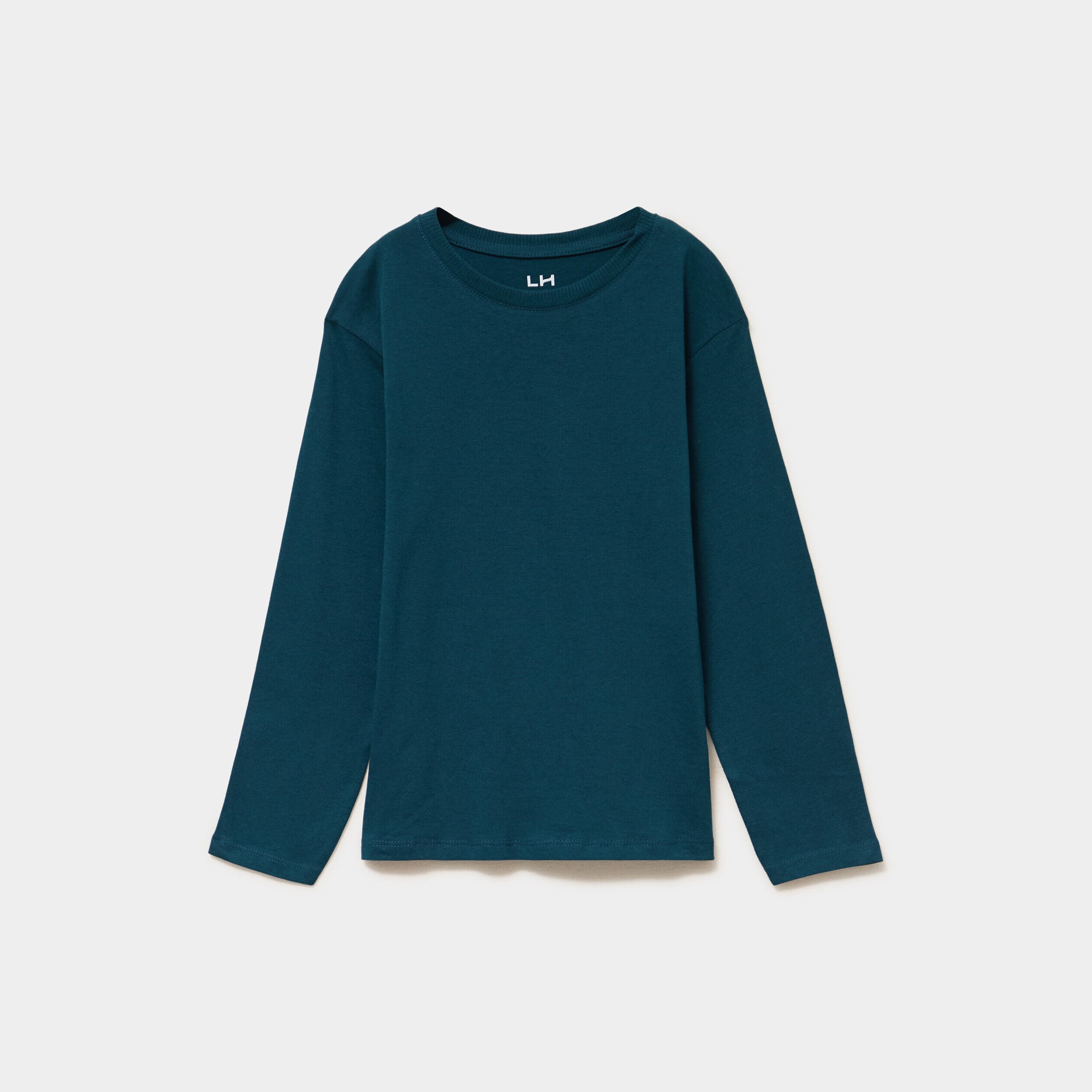 T-shirt manches longues bleu canard garçon LH