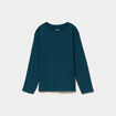 T-shirt manches longues bleu canard gar&ccedil;on