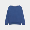Sweat print col rond manches longues bleu foncé garçon