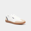 Tennis basses &agrave; lacets blanc homme