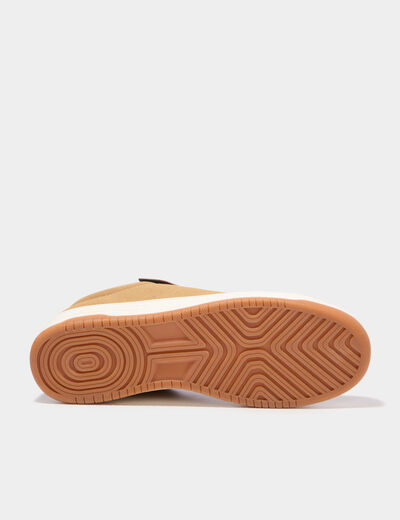 Tennis basses &agrave; lacets sable homme