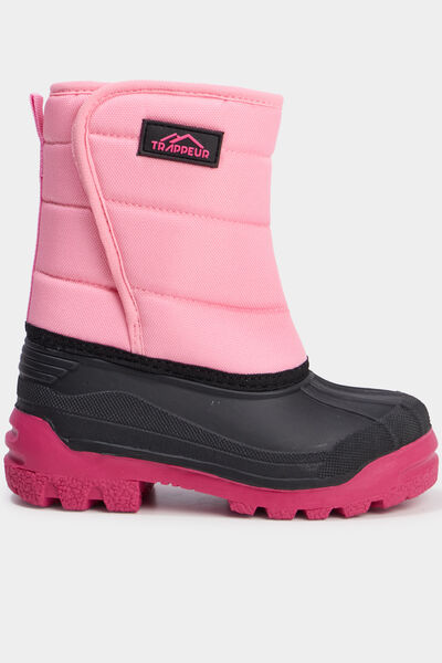Bottes de neige fourr&eacute;es rose fille