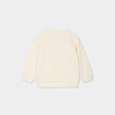 Sweat manches longues avec poche ecru b&eacute;b&eacute; gar&ccedil;on