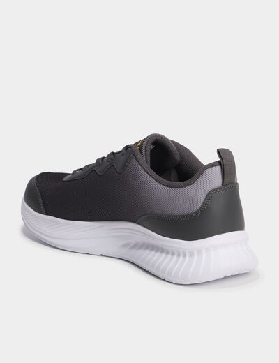 Baskets running à scratchs gris homme