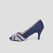 Escarpins bout ouvert Mosquitos bleu femme
