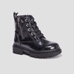 Bottines crant&eacute;es &agrave; paillettes noir fille