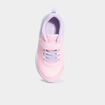 Baskets running à scratchs rose fille