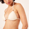 Haut de maillot triangle coordonnable ivoire femme