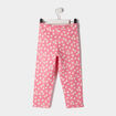 Lot 2 leggings élastiqués 7/8ème rose fille