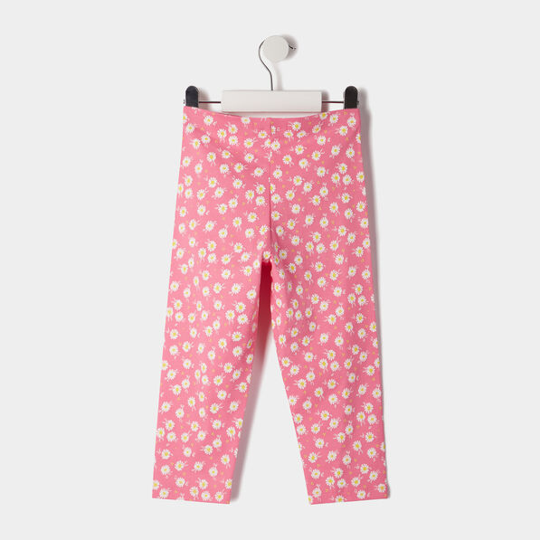 lot 2 leggings elastiques 78eme rose fille Lot 2 leggings élastiqués 7/8ème rose fille