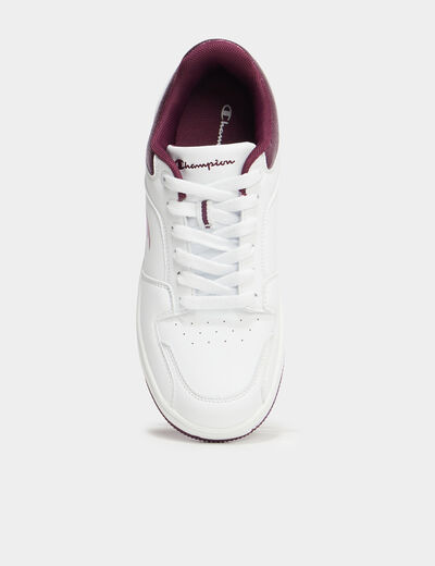 Tennis basses &agrave; lacets Champion Foil bordeaux femme