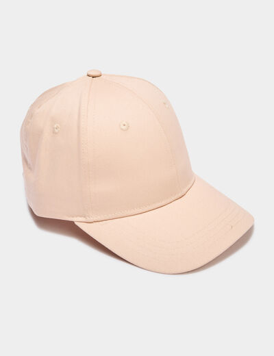 Casquette unie en coton sable garçon