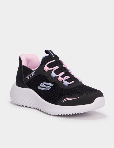 Baskets running Slip-ins &agrave; bout rond noir fille