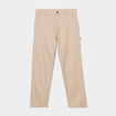 Pantalon droit taille standard en coton sable homme