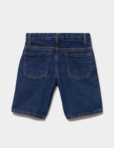 Bermuda en jean regular coton denim stone gar&ccedil;on
