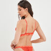 Soutien gorge triangle dentelle padded orange foncé femme
