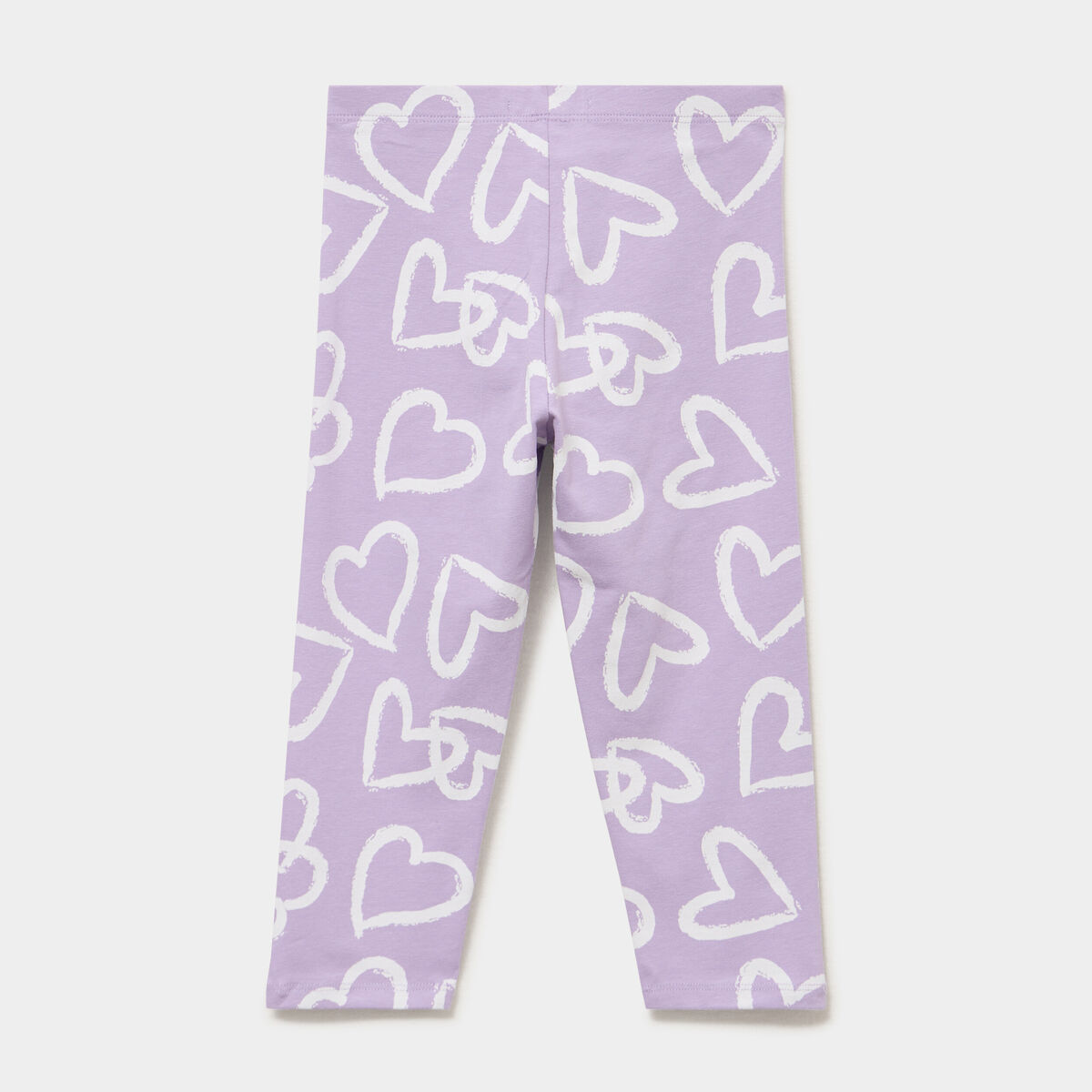 Legging 3/4 &eacute;lastiqu&eacute; coton parme fille