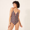 Maillot de bain une pi&egrave;ce multicolore femme
