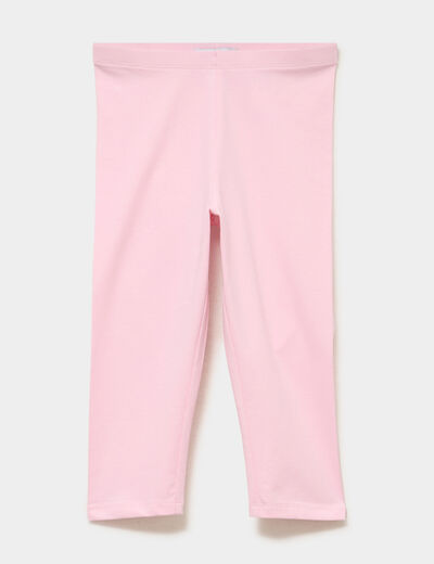 Legging corsaire taille &eacute;lastiqu&eacute;e rose clair fille