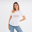 T-shirt manches courtes coton blanc femme