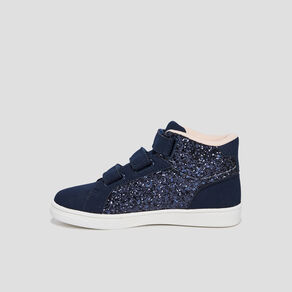 baskets montantes a scratchs bleu marine fille Baskets montantes à scratchs bleu marine fille