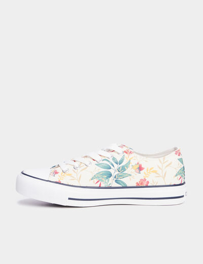 Tennis basses en toile à lacets Creeks multicolore femme