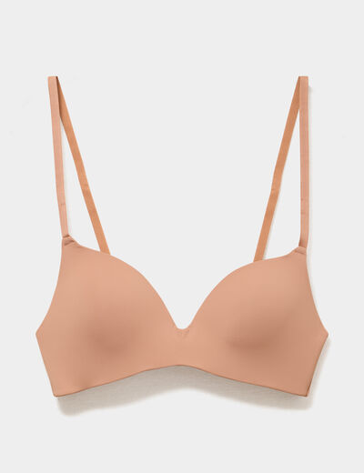 Soutien-gorge triangle bretelles fines vieux rose femme