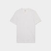 T-shirt droit col V ecru homme