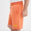 Short de jogging droit à coulisse orange homme