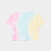 T-shirt droit court col rond Creeks blanc fille