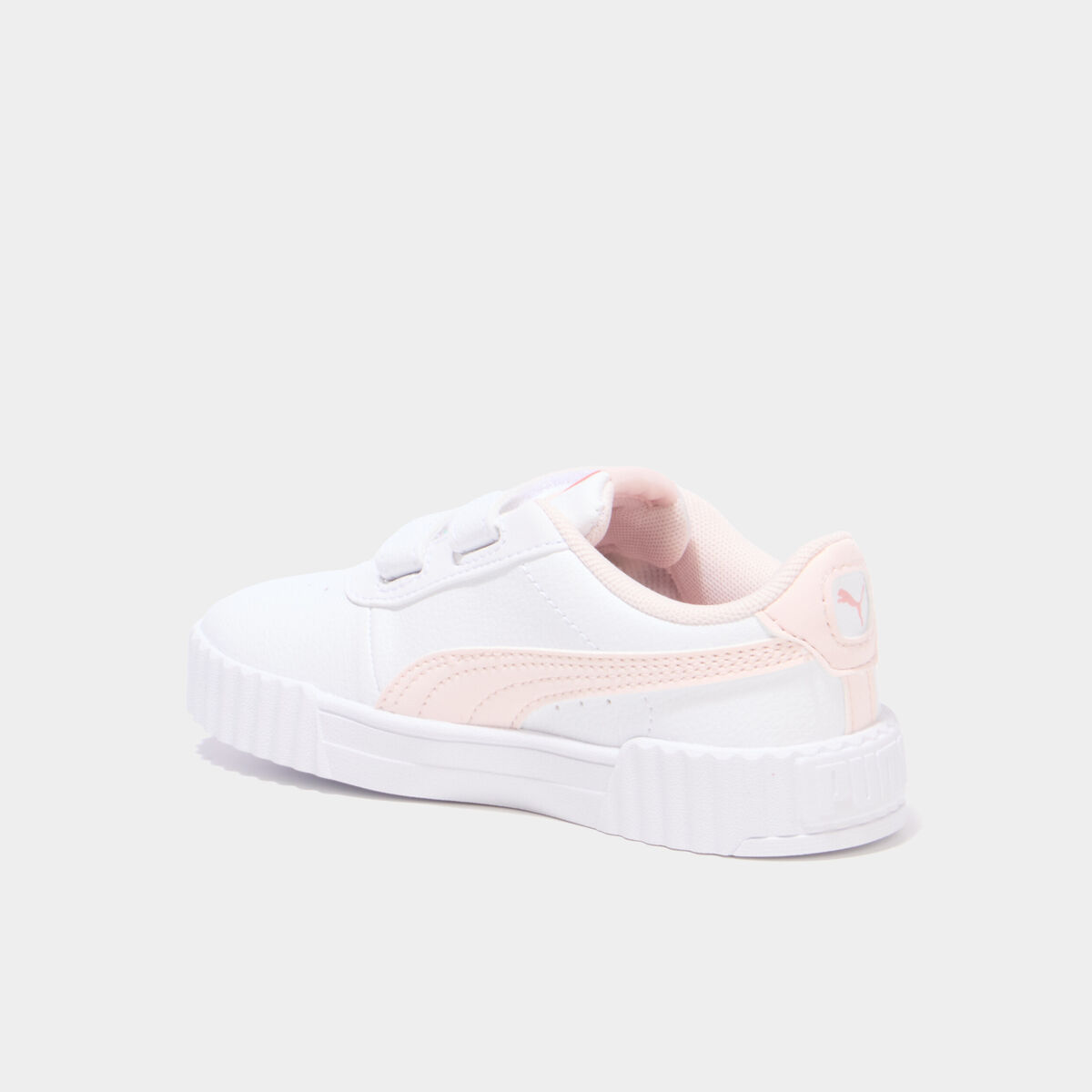 Tennis &agrave; scratchs Puma Carina 3.0 Floral rose clair fille