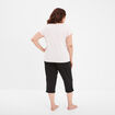 Ensemble pyjama corsaire coton rose poudrée femme grande taille
