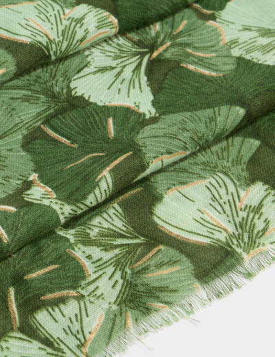 Foulard vert kaki femme