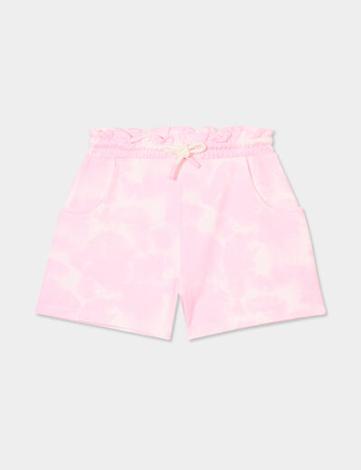 Short jogging slouchy rose fluo fille