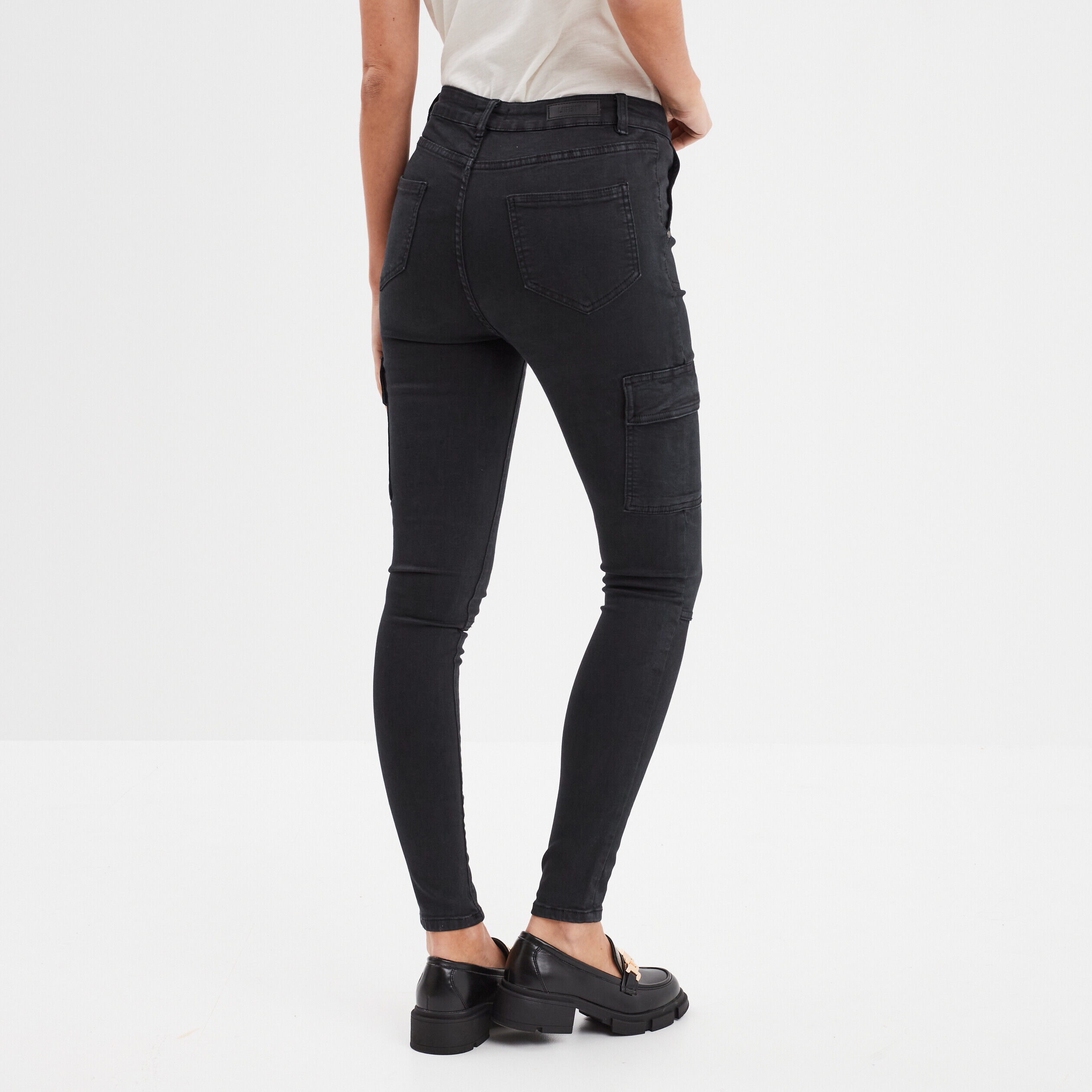 Pantalon noir slim femme pas cher top