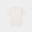 T-shirt col rond manches courtes coton blanc femme