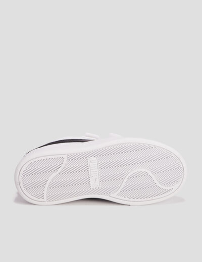 Tennis à scratchs Puma Shuffle blanc garçon