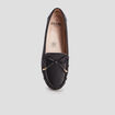 Mocassins avec noeuds noir femme