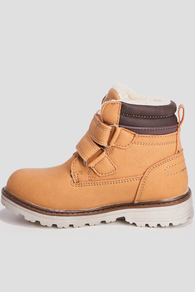 Bottines crantées Creeks camel garçon