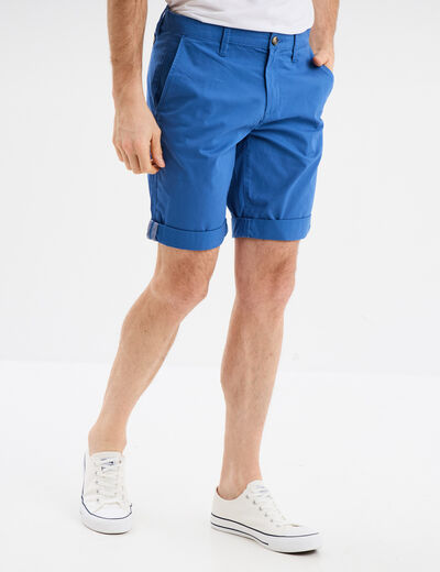 Short chino slim Creeks bleu homme