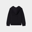Sweat à capuche zippé noir fille