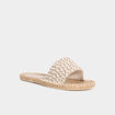 Mules à semelles cordes multicolore femme