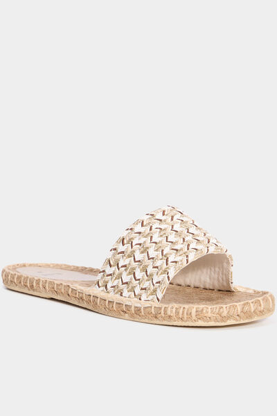 Mules &agrave; semelles cordes multicolore femme
