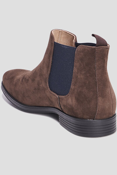 Bottines chelsea en cuir Barles marron foncé homme