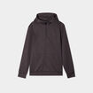 Sweat &agrave; capuche hoodie zipp&eacute; vert kaki homme