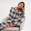 Ensemble pyjama chemise pantalon coton blanc femme