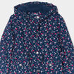 Parka droite à capuche bleu marine fille