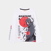 T-shirt Akatsuki Itachi coton Naruto blanc garçon