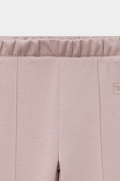 Pantalon de jogging bootcut stretch marron clair fille